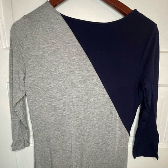 Calvin Klein Long 3/4 Sleeve Cotton Dress - Picture 4 of 9